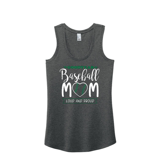 Women's Baseball Mom Racerback Tank Top