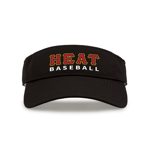 Heat Baseball Black Visor