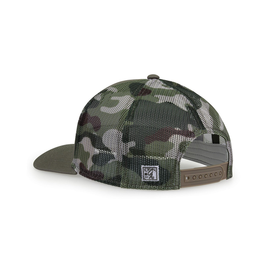 Camo Trucker Hat with embroidered GBC