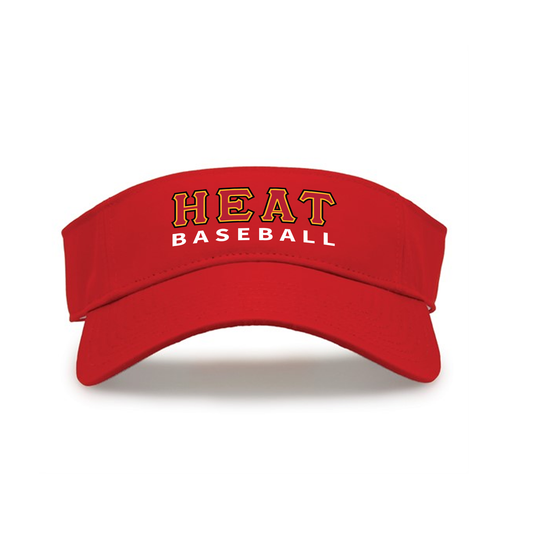 Heat Baseball Red Visor