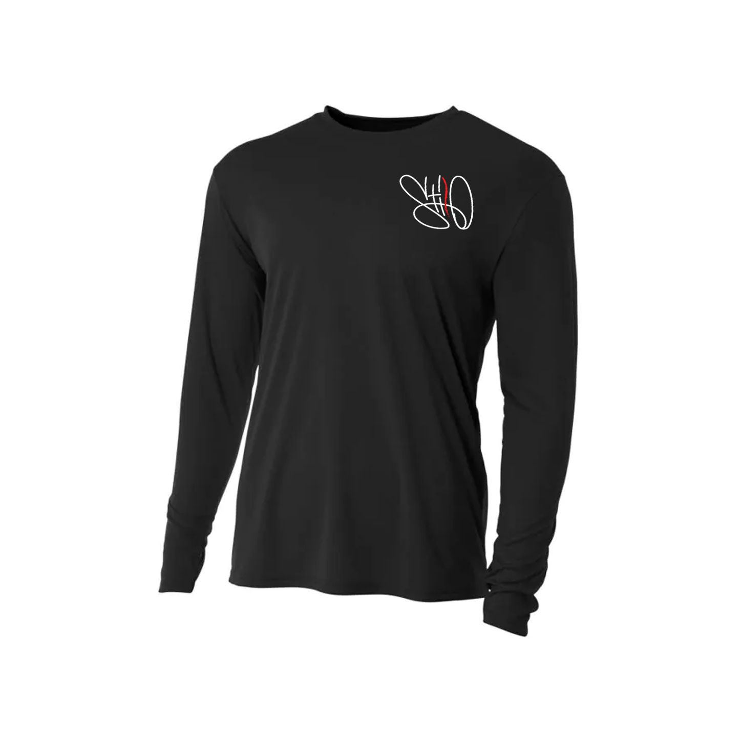 Cooling Performance Embroidered Long Sleeve Crew