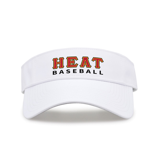 Heat Baseball White Visor