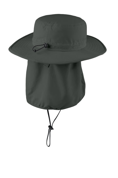 Embroidered Wide Brim Hat